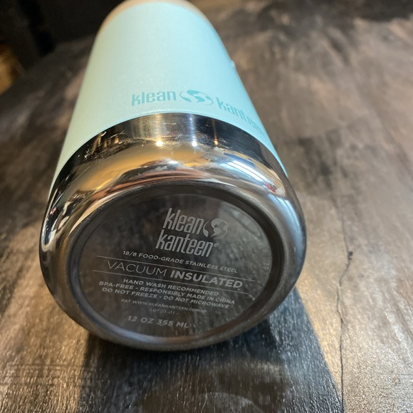 Kleen Kanteen TKWide 12 Oz Limited Baby Blue Robins Egg Tiffany Blue Water Bottl - Picture 5 of 9